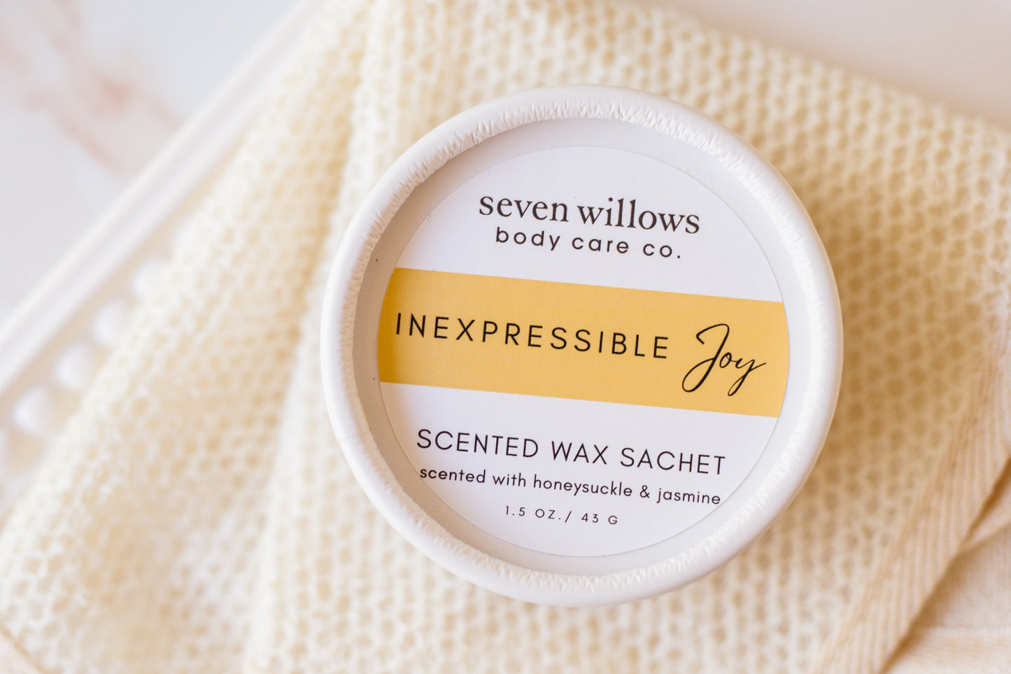 Soy Wax Sachet with Jasmine / Inexpressible Joy