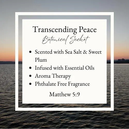 Soy Wax Sachet with Black Sea Salt / Transcending Peace